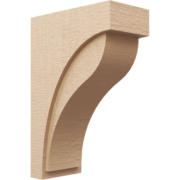 Ekena Millwork 12"W x 24"D x 36"H Classic Helena Rough Cedar Woodgrain TimberThane Corbel, Primed Tan CORUR12X24X36HELRCPR - main
